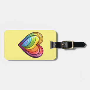 Gay Pride Herzdesign Gepäckanhänger