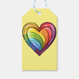 Gay Pride Herzdesign Geschenkanhänger