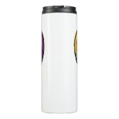 Gay Pride Herzdesign Thermosbecher (Rückseite)
