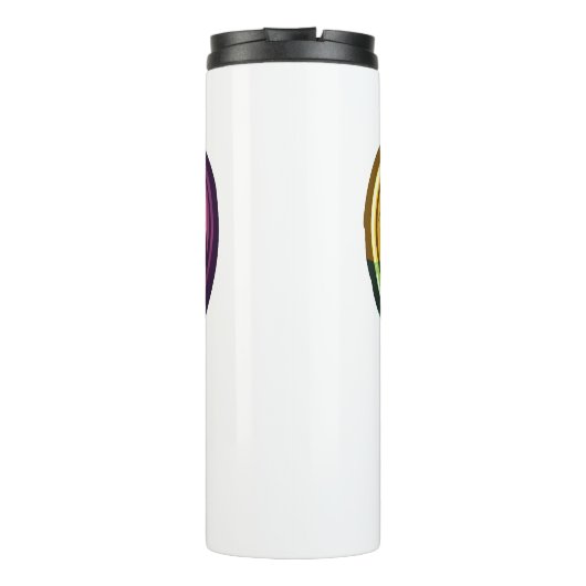 Gay Pride Herzdesign Thermosbecher (Rückseite)