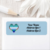 Gay Pride-Herzetikett (Insitu)