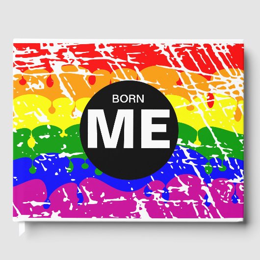 Gay Pride Hochzeit Gästebuch (Vorderseite)