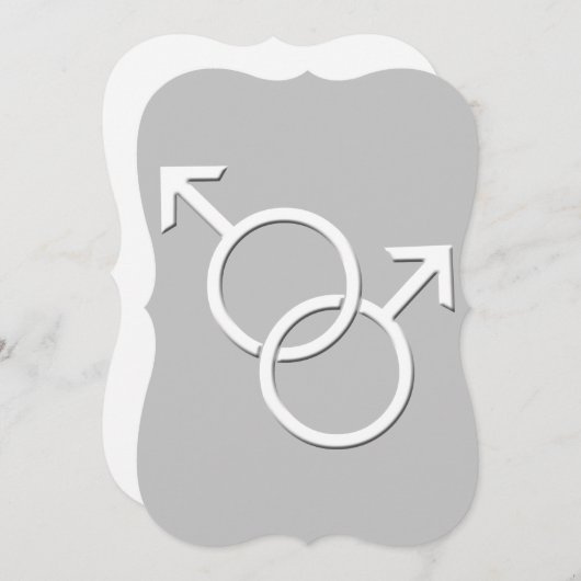 Gay Pride Hochzeitseinladungen Liebe gleichgeschle Einladung (Vorne/Hinten)