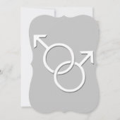 Gay Pride Hochzeitseinladungen Liebe gleichgeschle Einladung (Vorderseite)