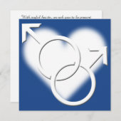 Gay Pride Hochzeitseinladungen Liebe gleichgeschle Einladung (Vorne/Hinten)