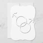 Gay Pride Hochzeitseinladungen Liebe gleichgeschle Einladung (Vorderseite)