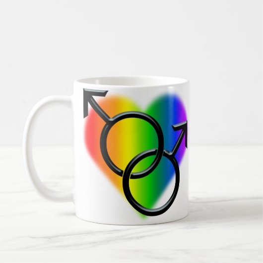 Gay Pride höhlt der Gay Pride-Schalen-Geschenke Kaffeetasse (Links)