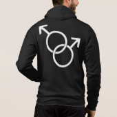 Gay Pride Hoodie Same Sex Liebe Sleeveless Hoodie (Rückseite)