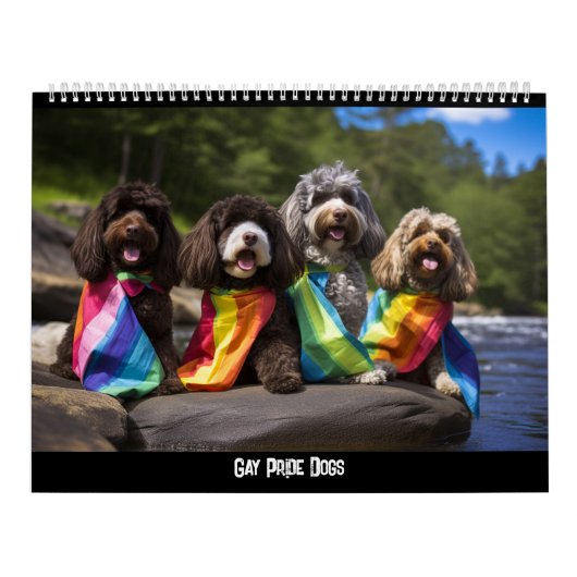 Gay Pride Hunde-Kalender Kalender (Titelbild)