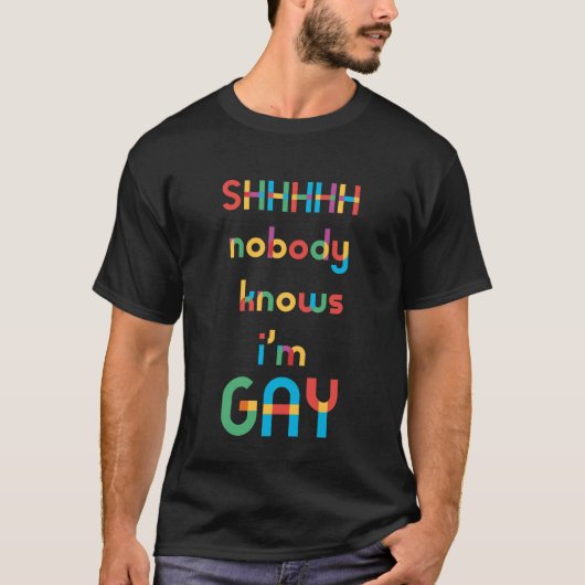 Gay Pride, ich bin Homosexuelle T-Shirt (Vorderseite)