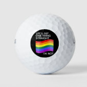 Gay Pride, ich bin nicht gerade Golfball (Vorderseite)