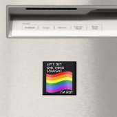 Gay Pride ich bin nicht gerade Regenbogen Magnet (In Situ (Geschirrspüler))