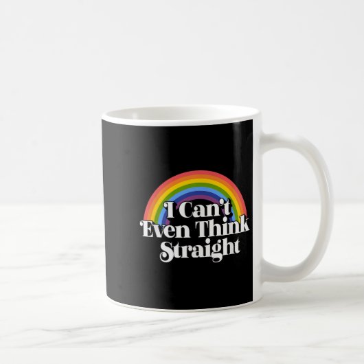 Gay Pride - ich kann nicht einmal direkt denken Kaffeetasse (Rechts)