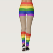 Gay Pride Imitate Shorts & Legs Leggings (Rückseite)