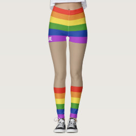 Gay Pride Imitate Shorts & Legs Leggings