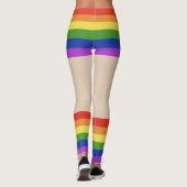 Gay Pride Imitate Shorts & Legs Leggings (Rückseite)