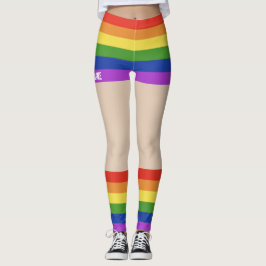 Gay Pride Imitate Shorts & Legs Leggings