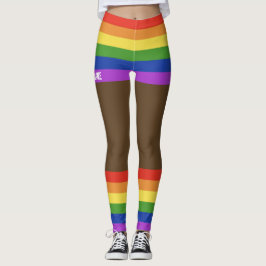 Gay Pride Imitate Shorts & Legs Leggings