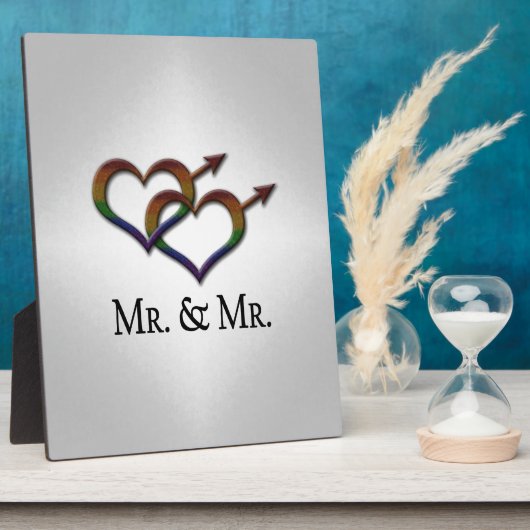 Gay Pride Interlinking Gender Symbols Fotoplatte (Seite)