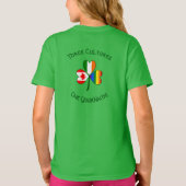 Gay Pride Ireland Canada Kleeblatt Flag personalis T-Shirt (Rückseite)