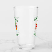 Gay Pride Irish Canadian Flag Kleeblatt Personaliz Glas (Links)