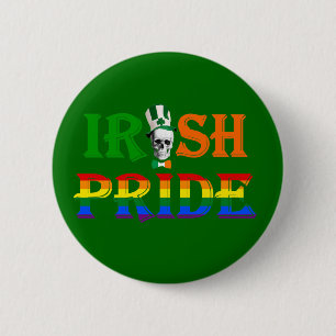 Gay Pride Irish St Patrick's Day Button