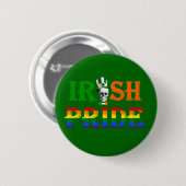Gay Pride Irish St Patrick's Day Button (Vorne & Hinten)