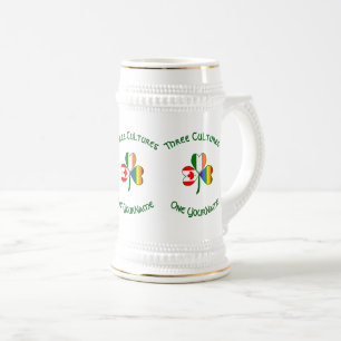 Gay Pride Irland Kanada Shamrock-Flagge Personalis Bierglas
