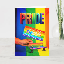 Gay Pride Jeden Anlaß, 5 Zoll x 7 Zoll Faltkarte Karte