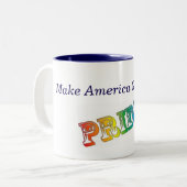 GAY PRIDE Kaffee Tasse (Vorderseite Links)