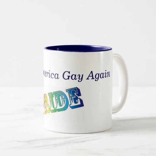GAY PRIDE Kaffee Tasse (VorderseiteRechts)