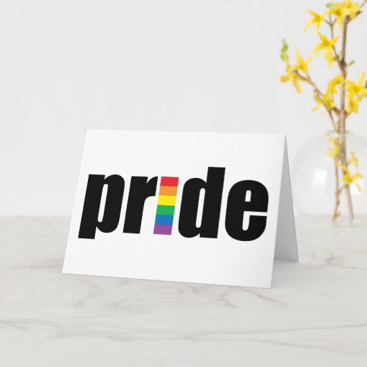 Gay Pride-Karte Karte (Gelbe Blume)