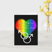 Gay Pride Karten für die Personalisierte Rainbow L (Gelbe Blume)