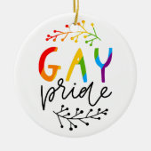 Gay Pride Keramik Ornament (Vorne)