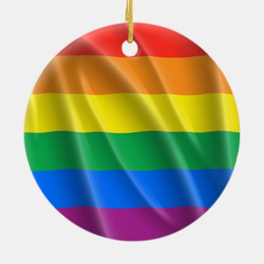 GAY PRIDE KERAMIK ORNAMENT (Hinten)