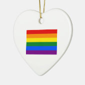 Gay Pride Keramikornament (Links)