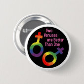 GAY PRIDE-KNOPF 11 BUTTON (Vorne & Hinten)