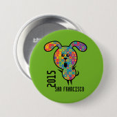 Gay Pride-Knopf 2015 Button (Vorne & Hinten)