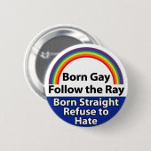 GAY PRIDE-KNOPF 6 BUTTON (Vorne & Hinten)