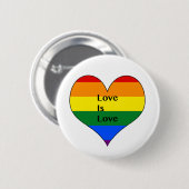 Gay Pride-Knopf Button (Vorne & Hinten)