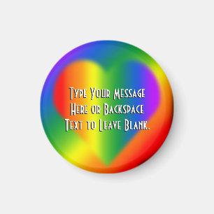 Gay Pride Kühlschrankmagnet Custom Rainbow Liebe G