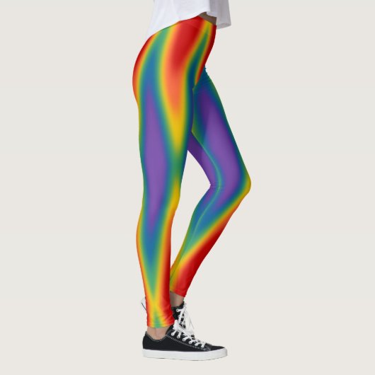 Gay Pride Leggings Rainbow Liebe Stretchy Pants (Rechts)