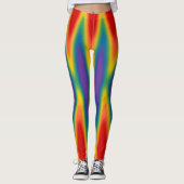 Gay Pride Leggings Rainbow Liebe Stretchy Pants (Vorderseite)