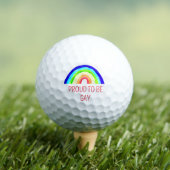 Gay Pride Lesbian LGBT Rainbow Watercolor Golfball (Insitu T-Shirt)