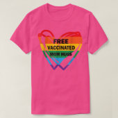 Gay Pride Lesbischer Freigeimpfter Mama Schläger P T-Shirt (Design vorne)