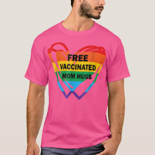 Gay Pride Lesbischer Freigeimpfter Mama Schläger P T-Shirt