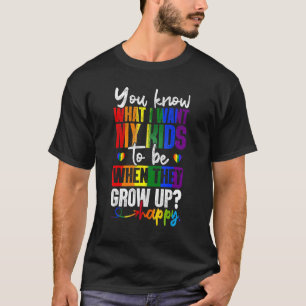 Gay Pride Lgbt Awareness Partys Mama Vater Rainbow T-Shirt