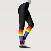 Gay Pride LGBT Farbiger Regenbogen Leggings (Rechts)