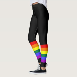 Gay Pride LGBT Farbiger Regenbogen Leggings