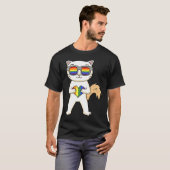 Gay Pride LGBT Heart Turkish Van Cat Eigentümer T-Shirt (Vorne ganz)